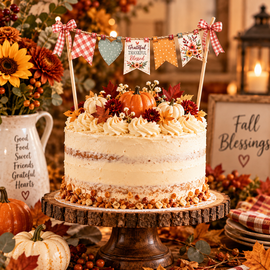 Fall Blessings Gather & Celebrate Printable Fall Party Decorations & Paper Craft Collection