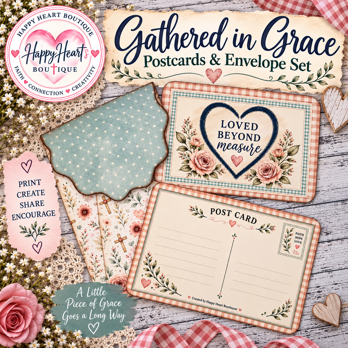 Gathered in Grace Postcards & Envelope Set