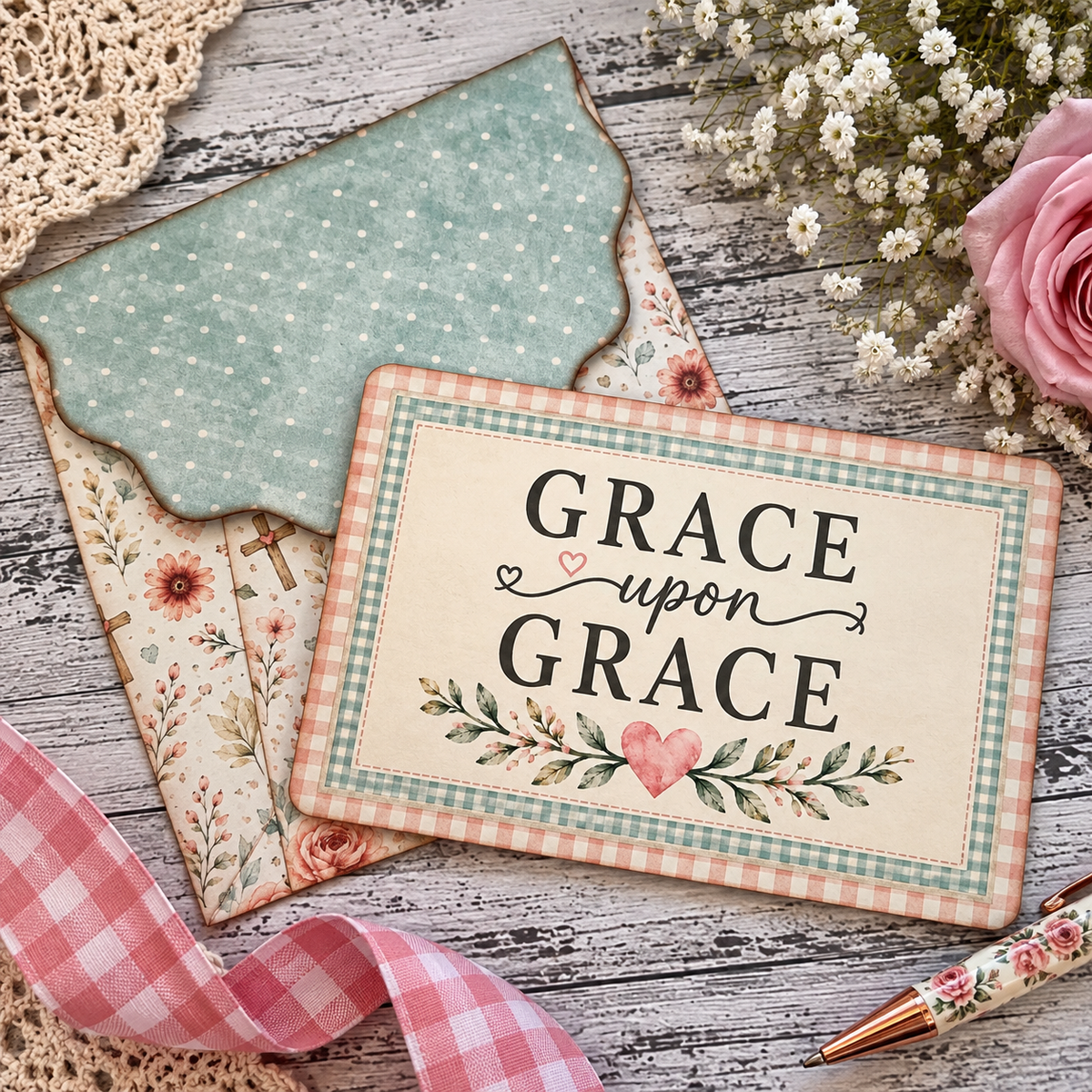 Gathered in Grace Postcards & Envelope Set