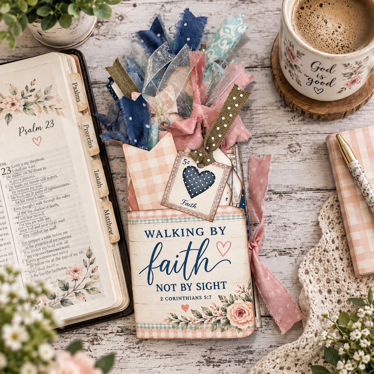 Gathered in Grace Tri-Fold Tag Folio