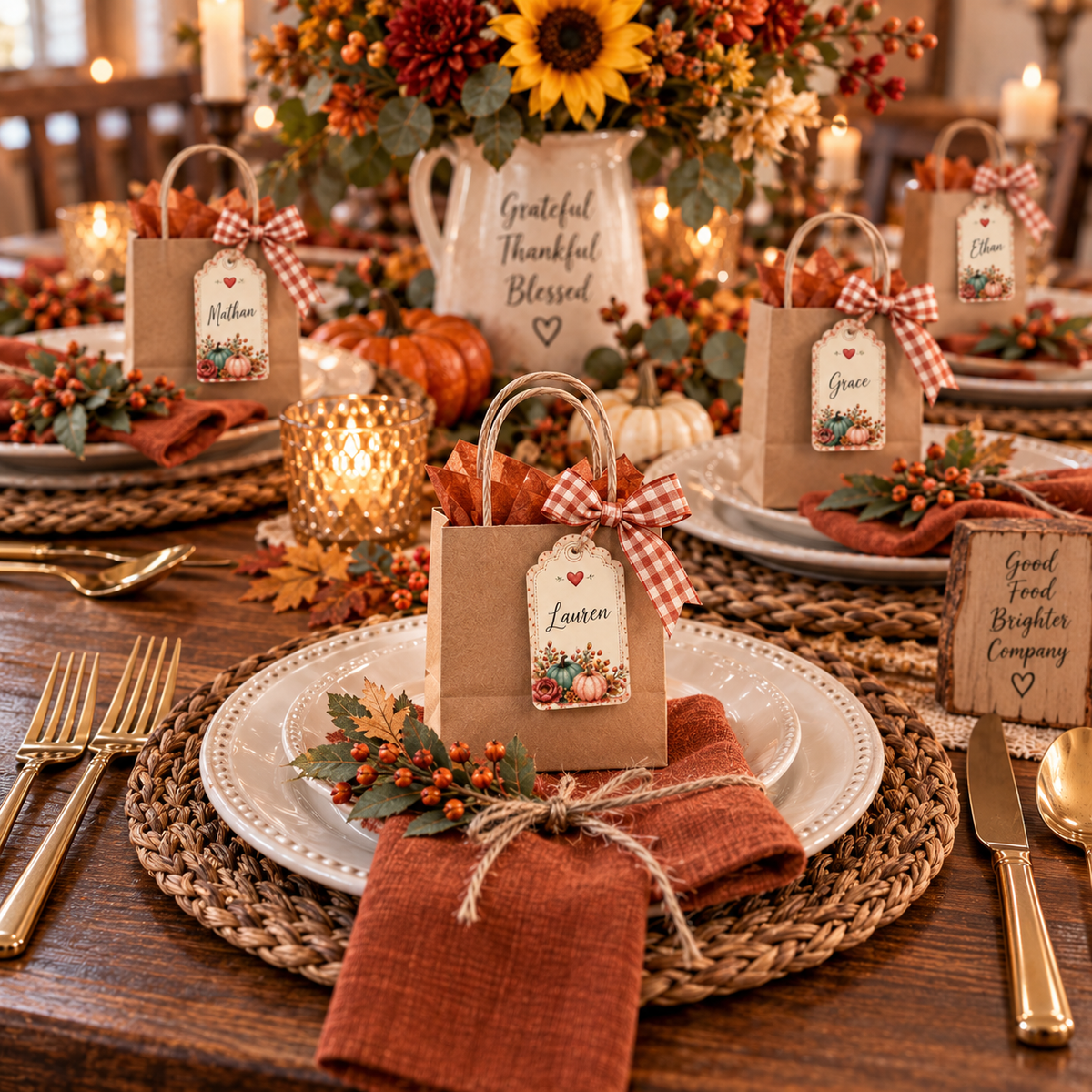 Fall Blessings Gather & Celebrate Printable Fall Party Decorations & Paper Craft Collection