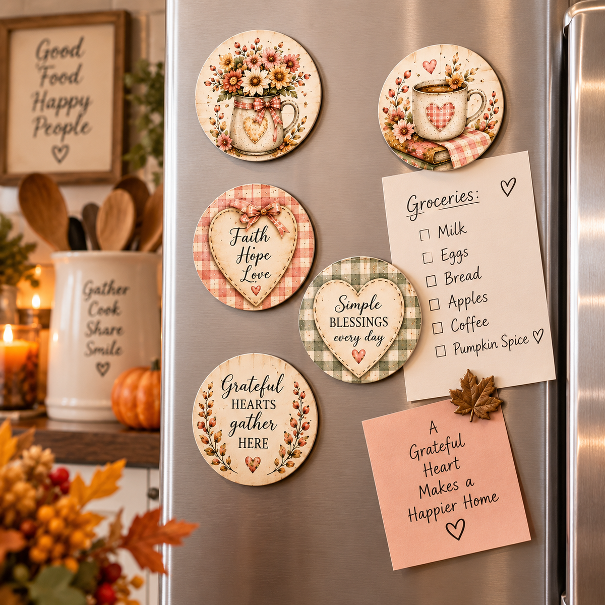 Fall Blessings Gather & Celebrate Printable Fall Party Decorations & Paper Craft Collection