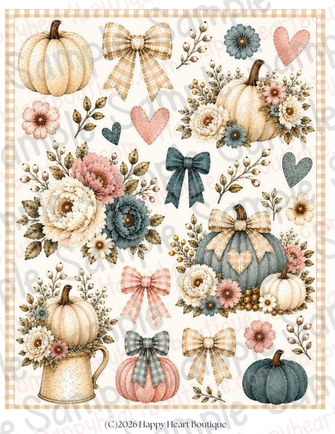 🍁 Fall Blessings Paper, Ephemera & Creative Elements Collection