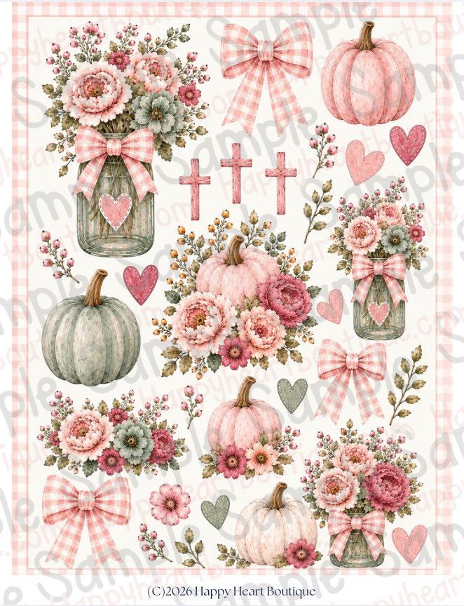 🍁 Fall Blessings Paper, Ephemera & Creative Elements Collection