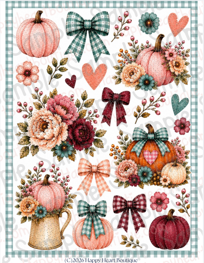 🍁 Fall Blessings Paper, Ephemera & Creative Elements Collection