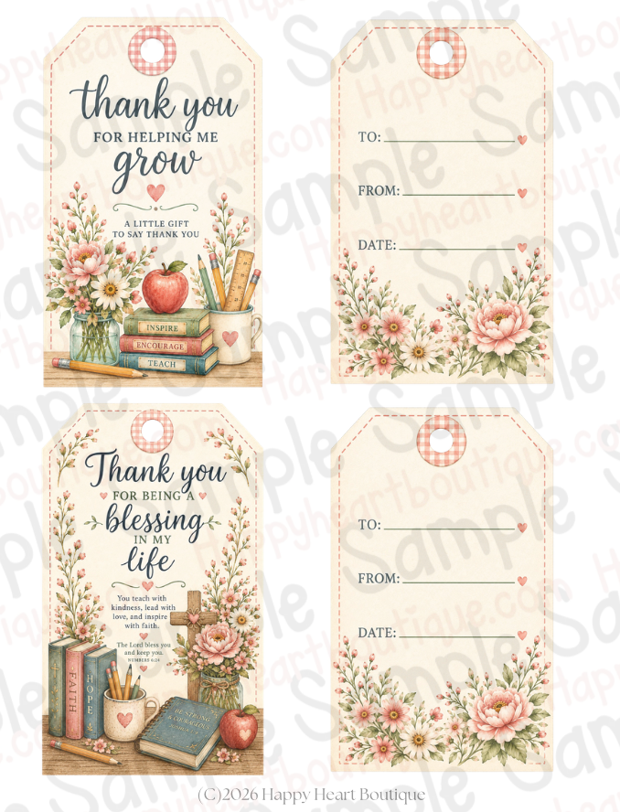 🍎 Teacher Appreciation Paper & Ephemera Collection