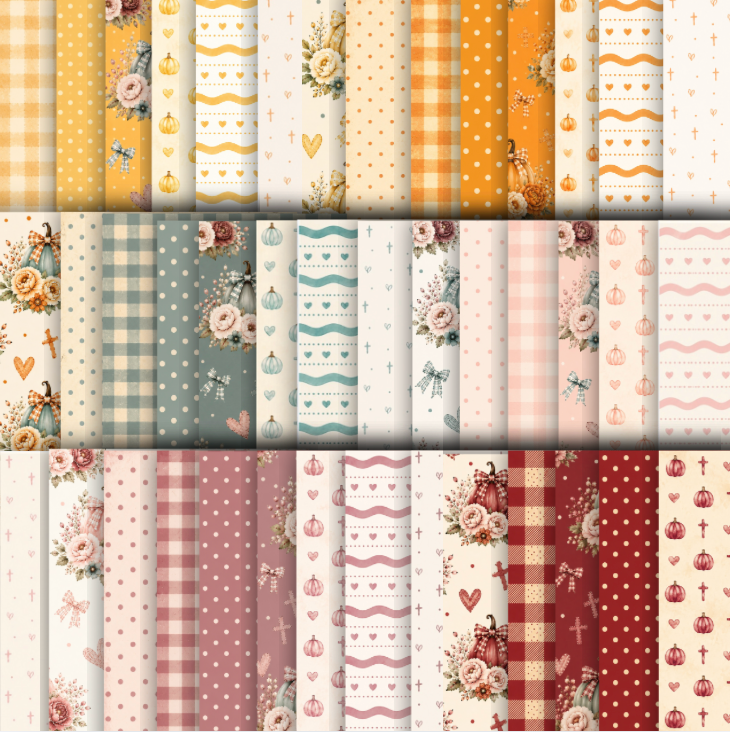 🍂 Vintage Harvest Market Printable Paper, Ephemera  & Creative Elements Collection | Fall Junk Journal, Scrapbook & Paper Crafting Kit