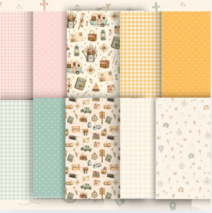 🚐 Gather & Go Summer Travel Paper & Ephemera Collection