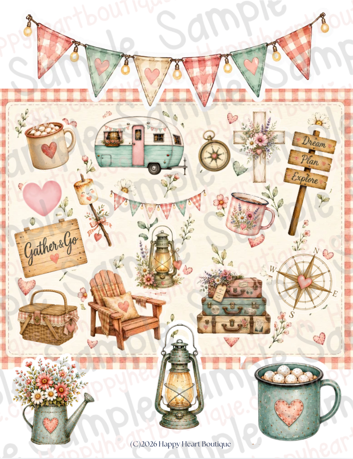🚐 Gather & Go Summer Travel Paper & Ephemera Collection
