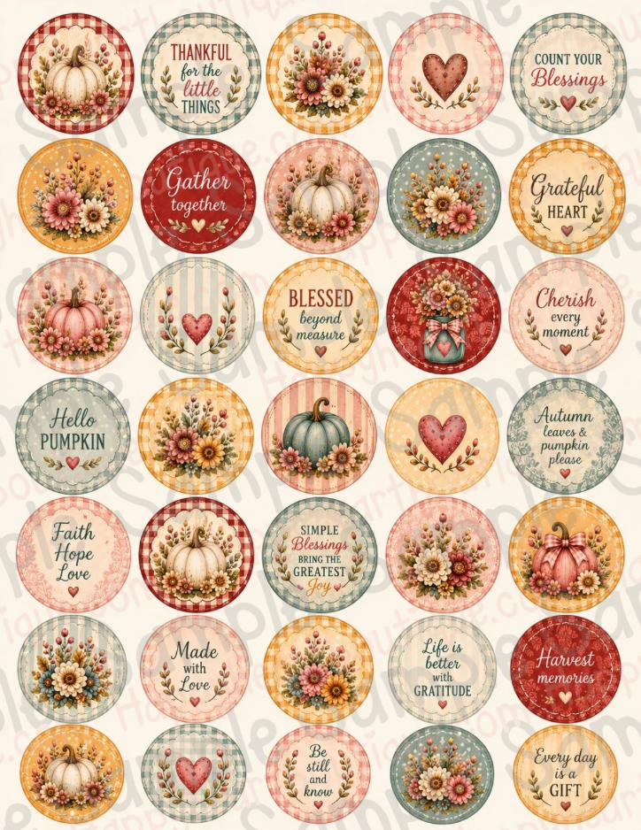 🍂 Vintage Harvest Market Printable Paper, Ephemera  & Creative Elements Collection | Fall Junk Journal, Scrapbook & Paper Crafting Kit