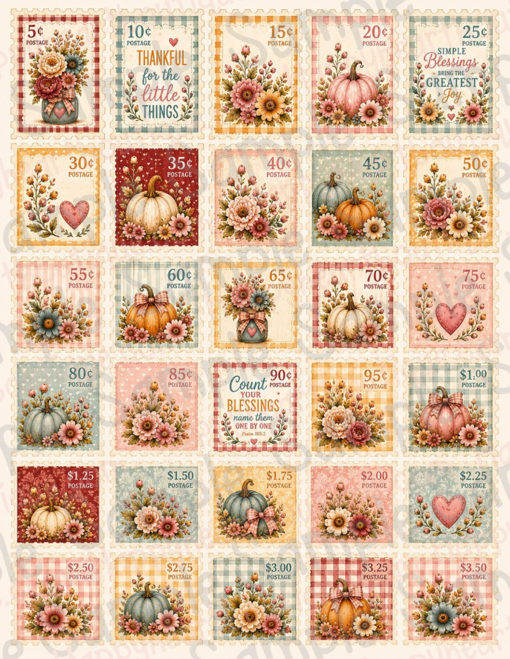🍂 Vintage Harvest Market Printable Paper, Ephemera  & Creative Elements Collection | Fall Junk Journal, Scrapbook & Paper Crafting Kit