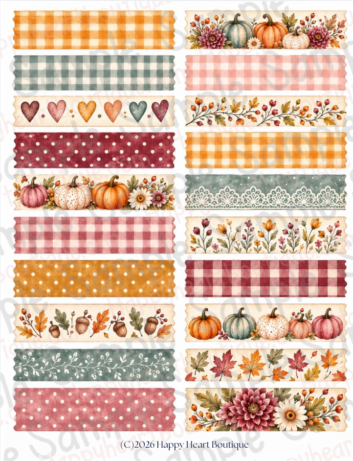 🍂 Vintage Harvest Market Printable Paper, Ephemera  & Creative Elements Collection | Fall Junk Journal, Scrapbook & Paper Crafting Kit