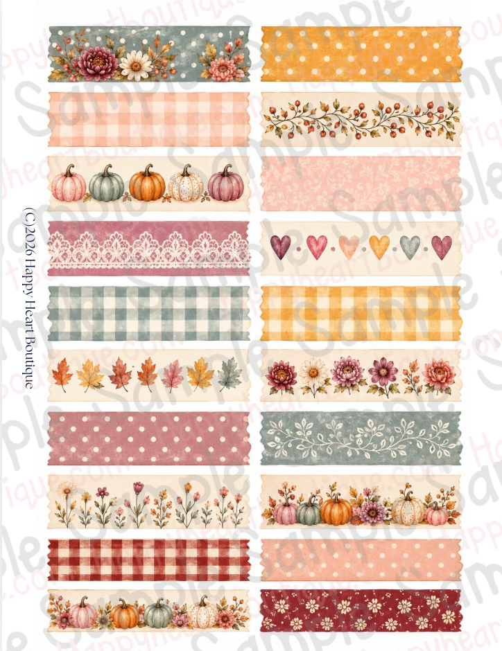 🍂 Vintage Harvest Market Printable Paper, Ephemera  & Creative Elements Collection | Fall Junk Journal, Scrapbook & Paper Crafting Kit
