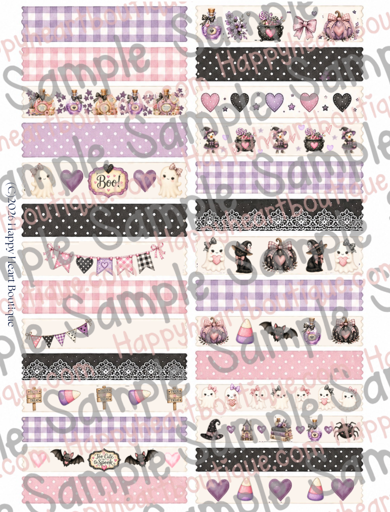💜🐈‍⬛🩷  Too Cute to Spook Paper, Ephemera & Creative Elements Collection