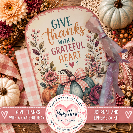 🍂 Vintage Harvest Market Gratitude Journal Printable Kit