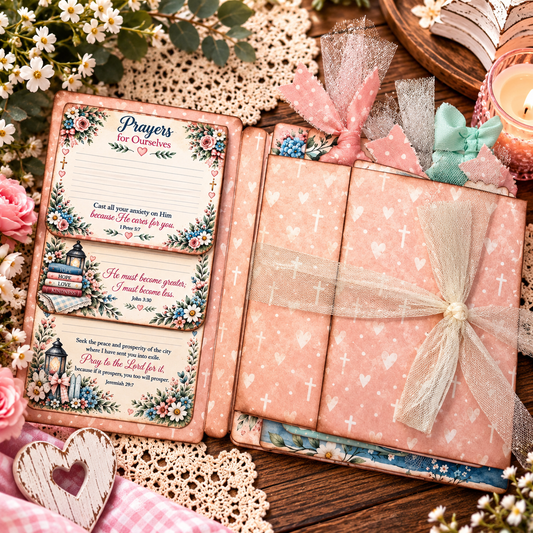 Gathered in Grace Prayer Journal | Printable Christian Prayer Journal & DIY Paper Craft Kit