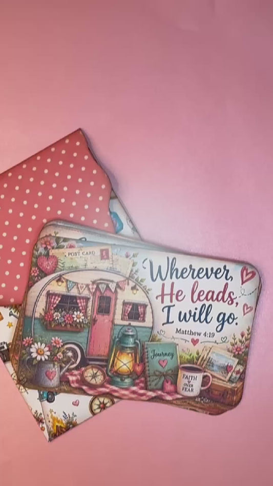 Vintage Happy Camper Postcard Bundle | Digital Download | Faith-Inspired Happy Mail Printable