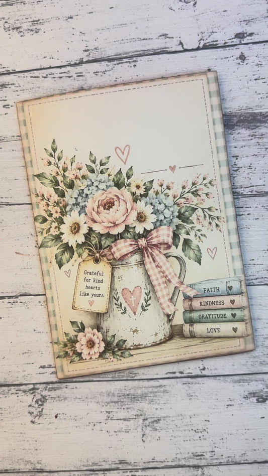 Gathered in Grace Simple Folio | Printable Faith-Based Paper Craft Kit