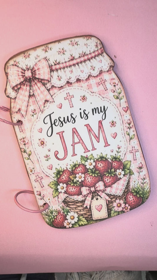 Jesus Is My JAM Faith Mason Jar Journal Printable | Christian Journal Download | DIY Faith Craft Project