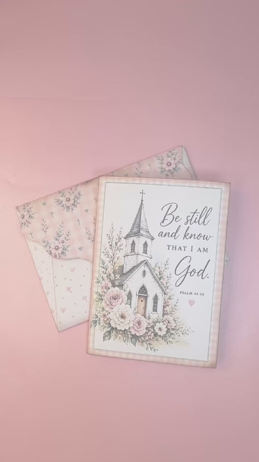 Be Still and Know Deluxe Card, Envelope & Stationery Gift Set Printable Download