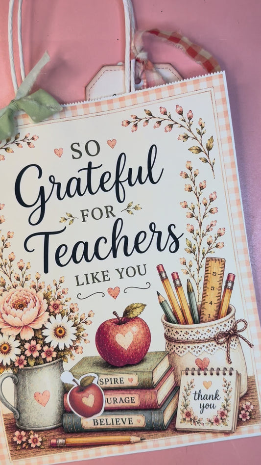 🍎🍎🍎Teacher Appreciation Printable Bundle | Teacher Gift Set, Survival Kit, Bookmarks, Paper & Ephemera | Digital Download