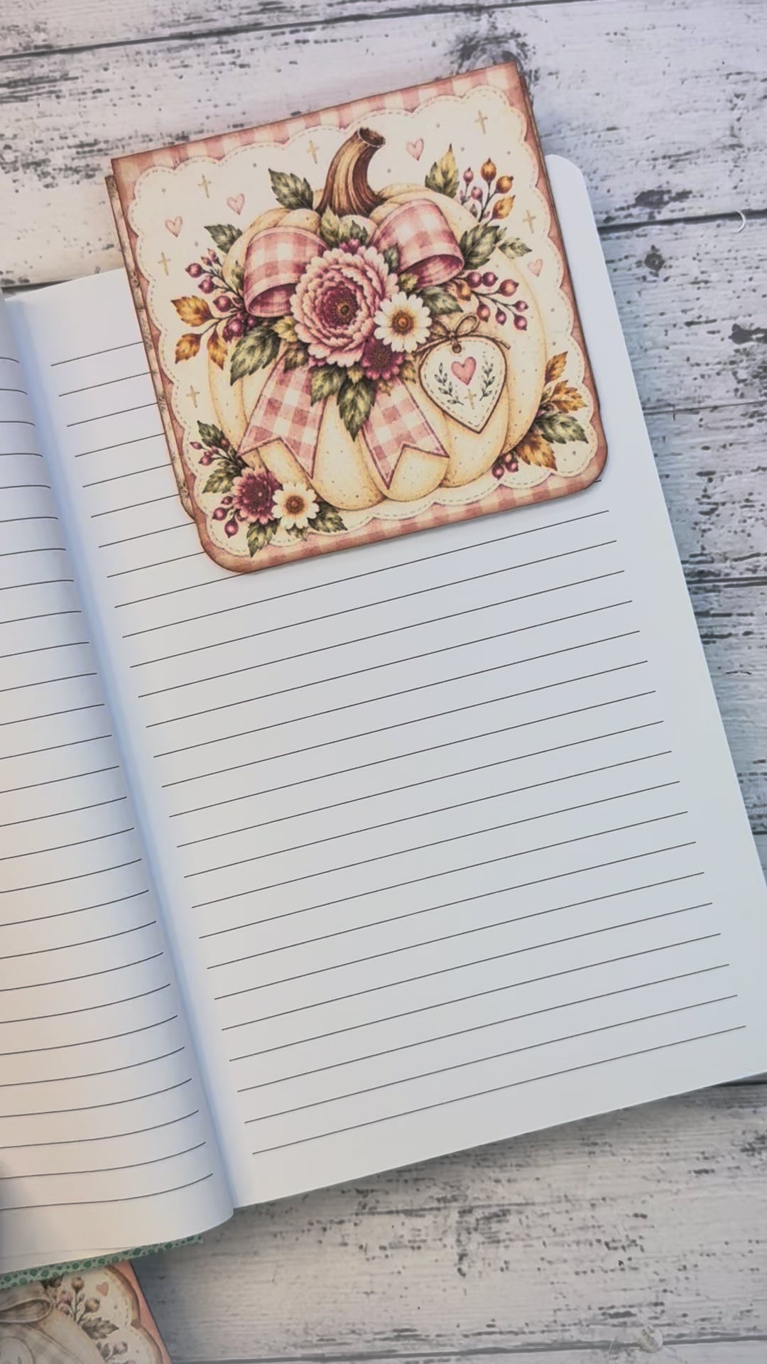 🤍 Pumpkin Cottage Oversized Hidden Paperclips | DIY Printable Journal ...