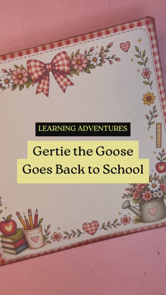 🍎 Gertie the Goose Goes Back to School Pop-Out Card & Gift Set | Printable Teacher Appreciation Digital Download | PNG & PDF Files