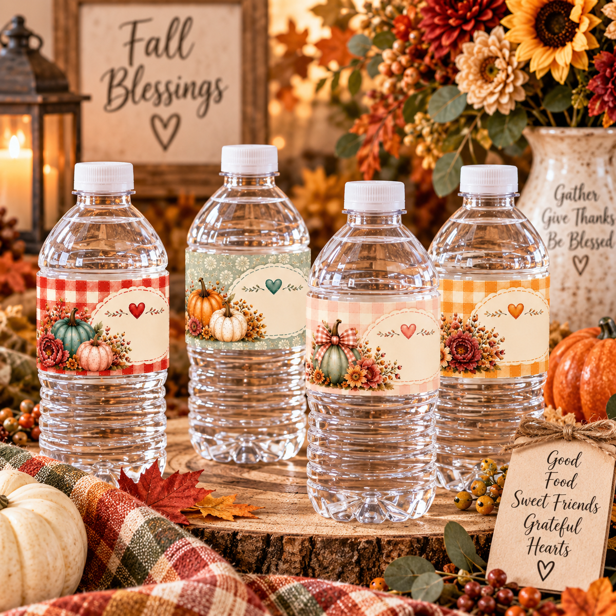 Fall Blessings Gather & Celebrate Printable Fall Party Decorations & Paper Craft Collection